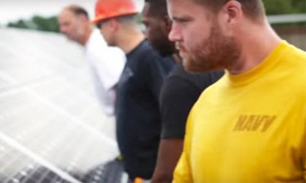 Solar Industry Commits to Employing 50,000 More Vets by 2020