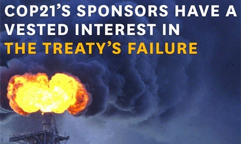 'Filthy' Corporate Sponsors Bankrolling COP21 Exposed in New Report