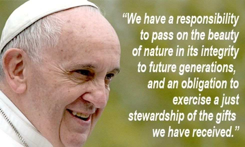 Pope Francis: 'Catastrophic' Climate if Paris Talks Fail