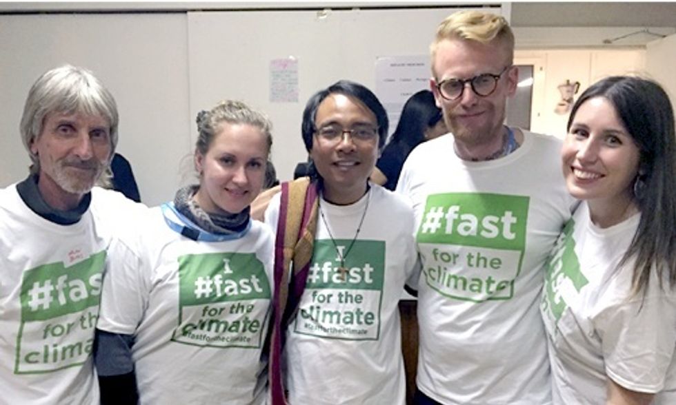 Yeb Saño and the Fast for the Climate Movement at COP21
