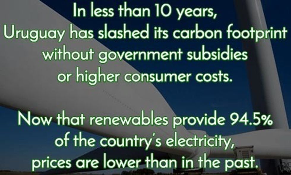 Uruguay Powers Nearly 100% of Electricity From Renewables