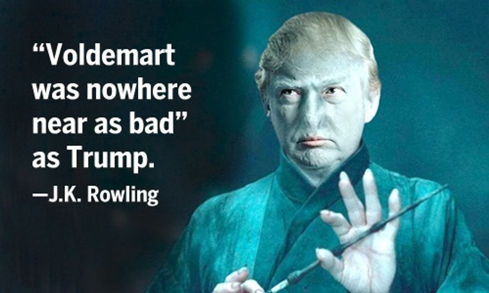 J.K. Rowling Says Trump Worse Than Voldemort, Sen. Graham Says Trump Should 'Go to Hell'