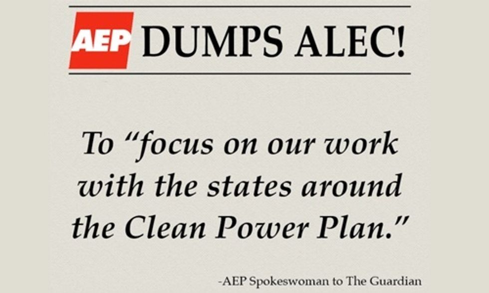 AEP Dumps ALEC to Help States Implement Clean Power Plan, Expedite Renewable Energy