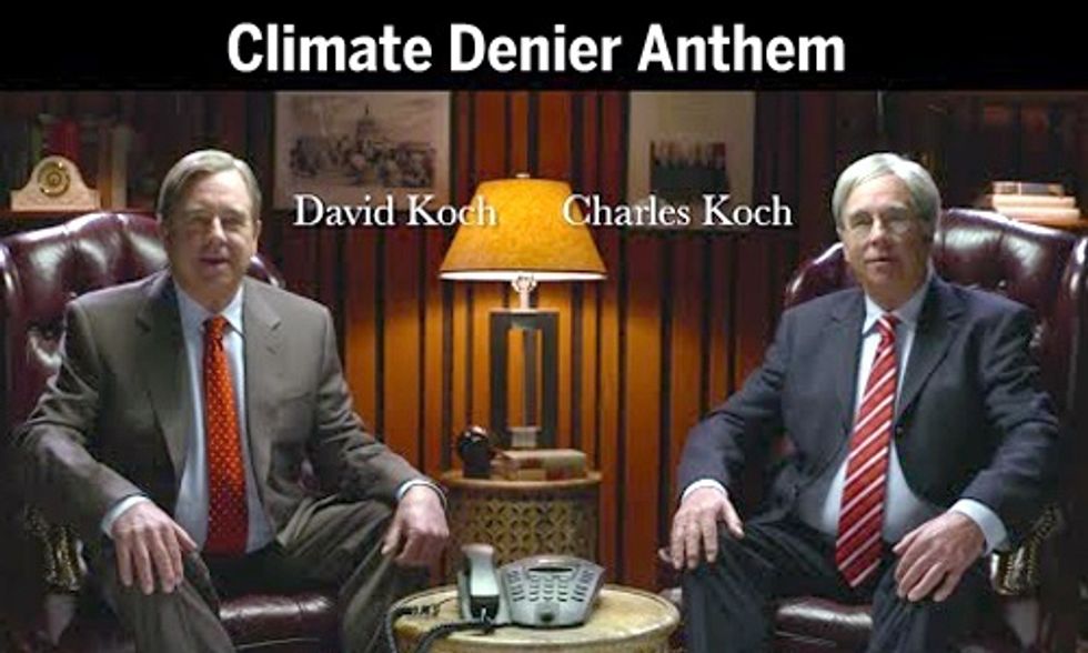 'Koch Brothers' Pay Celebrities to Sing Climate Change Denier Anthem