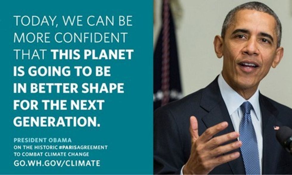 President Obama: Paris Climate Agreement a 'Turning Point for the World'