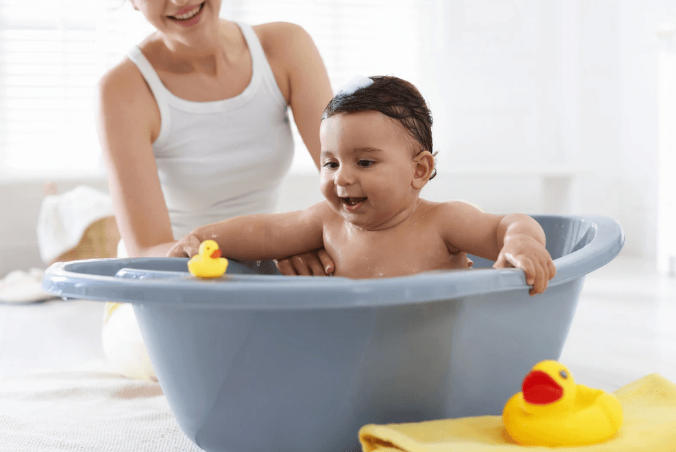 Beth Moore Instagram, toddler baptize bathtub, funny parenting moments, bath time toddler viral, mom bath time scare, toddler funny kids viral video, parenting Instagram 2026, bath safety toddlers, close call parenting, funny toddler stories