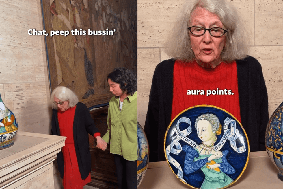This 77-year-old art curator is busting out her 'lit' Gen Z slang to reach young art lovers