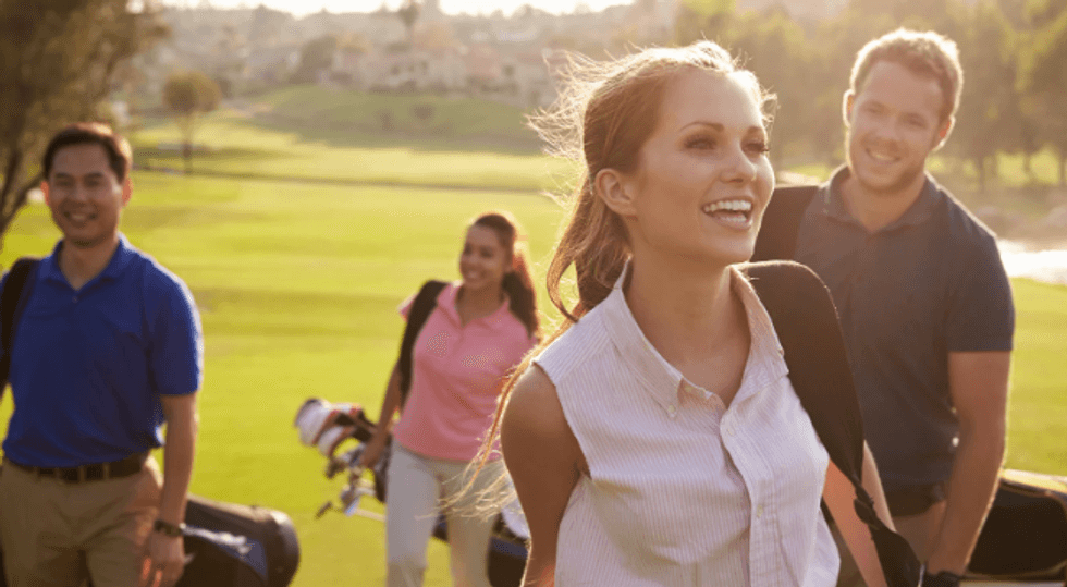 golf group, fiarway, co-ed golf group, tee time, links