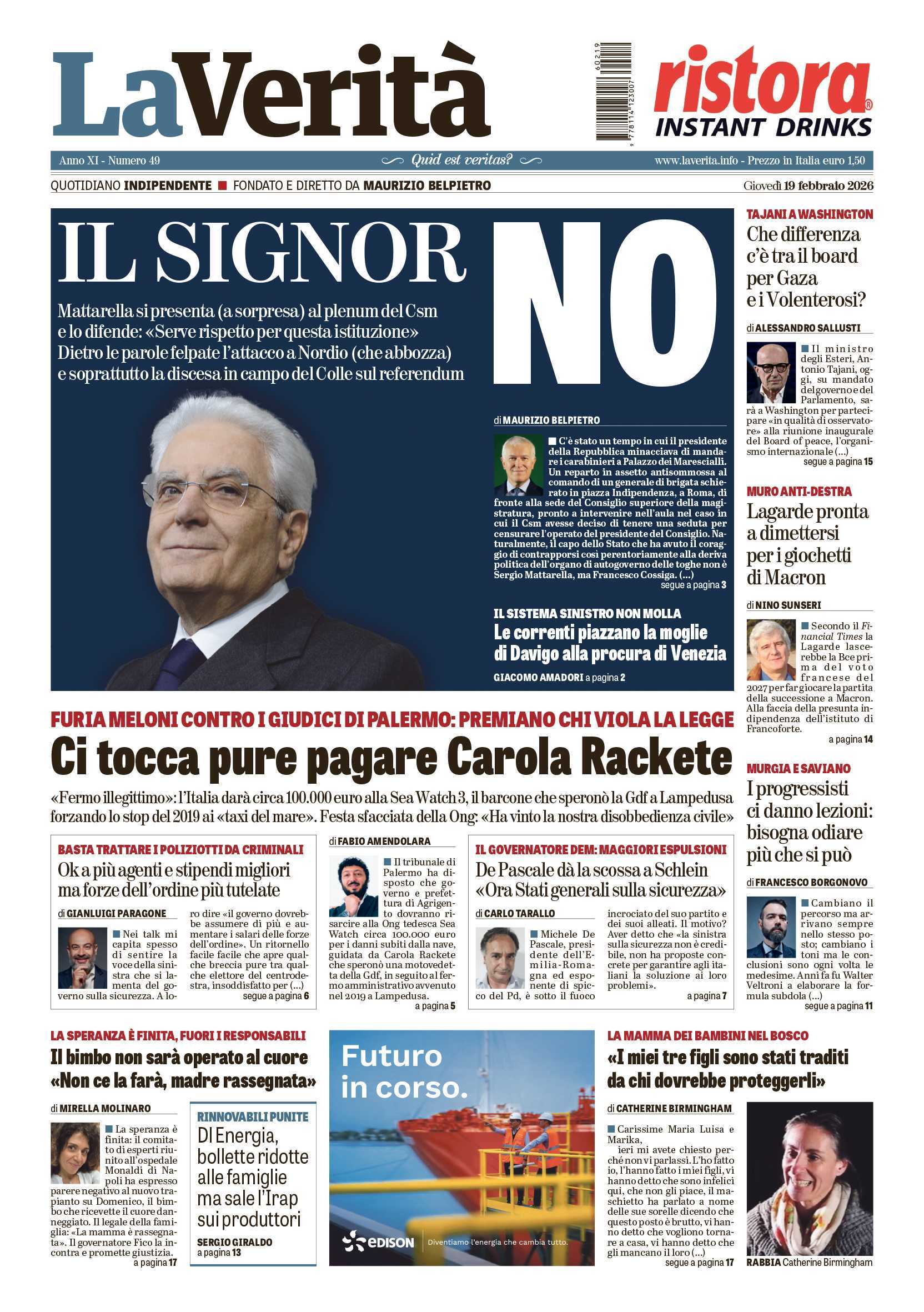 Oggi in edicola
