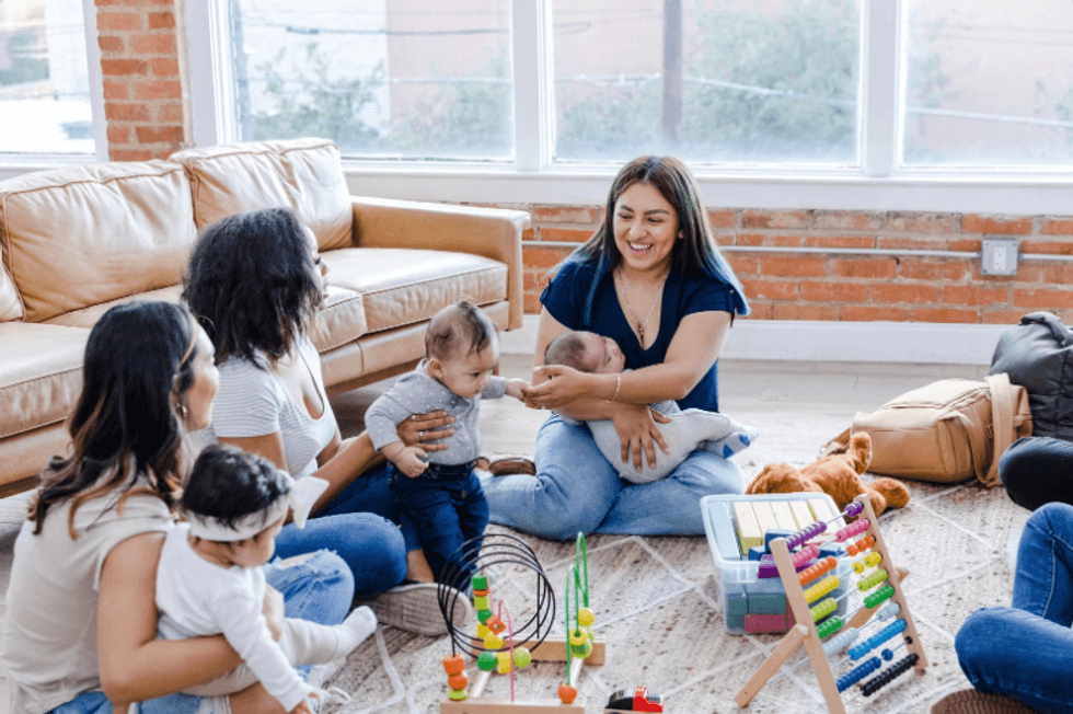 Mom shares how she went from feeling alone to having a 'huge mom village' in just one year