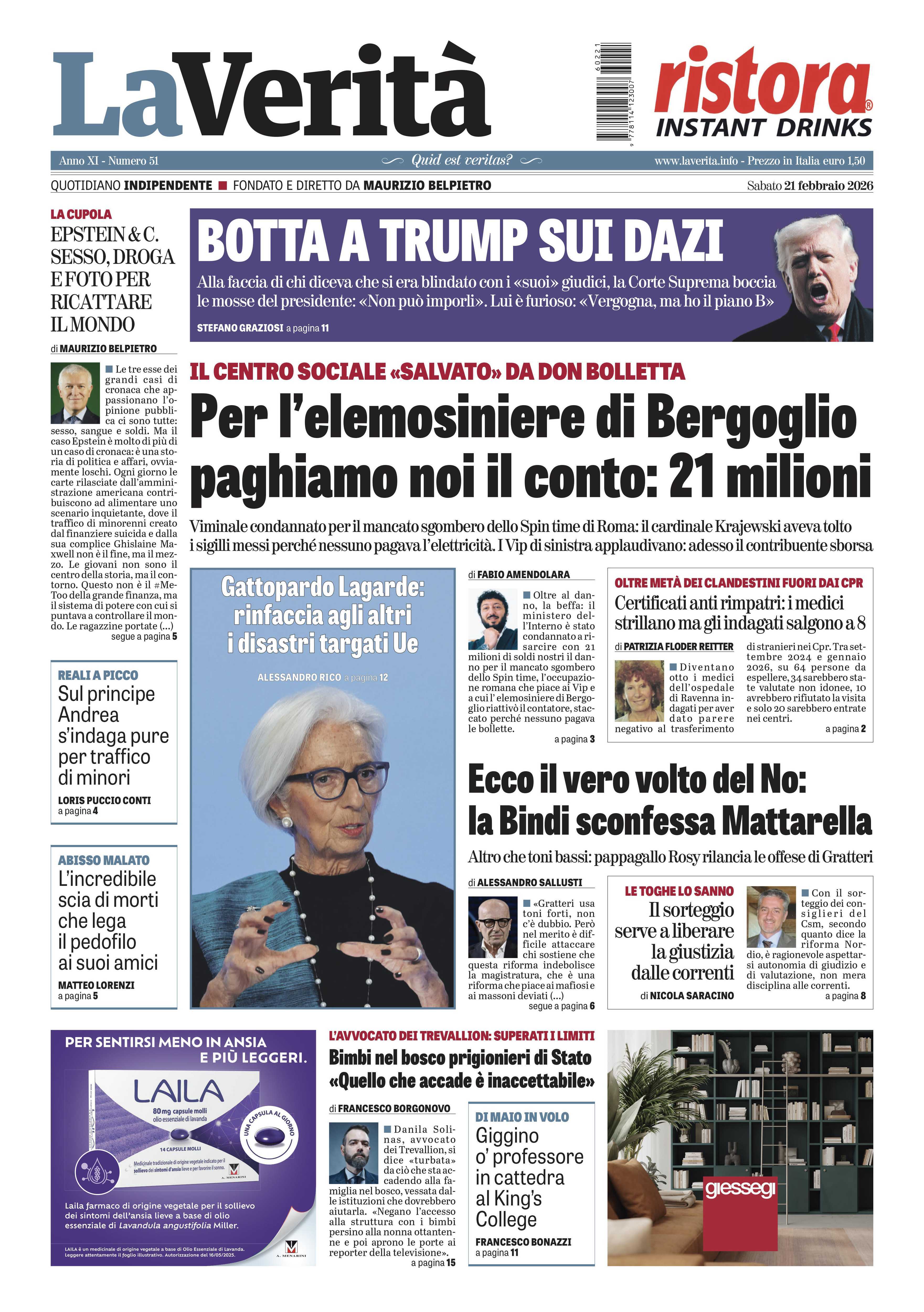 Oggi in edicola