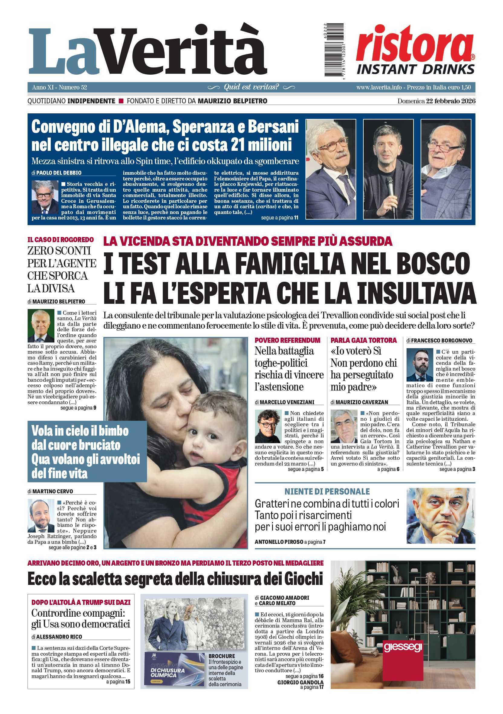 Oggi in edicola