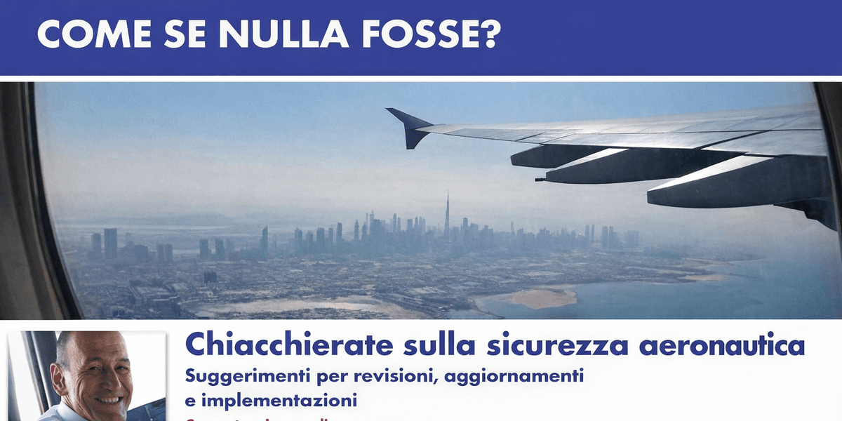 Quel minuto di troppo prima del decollo