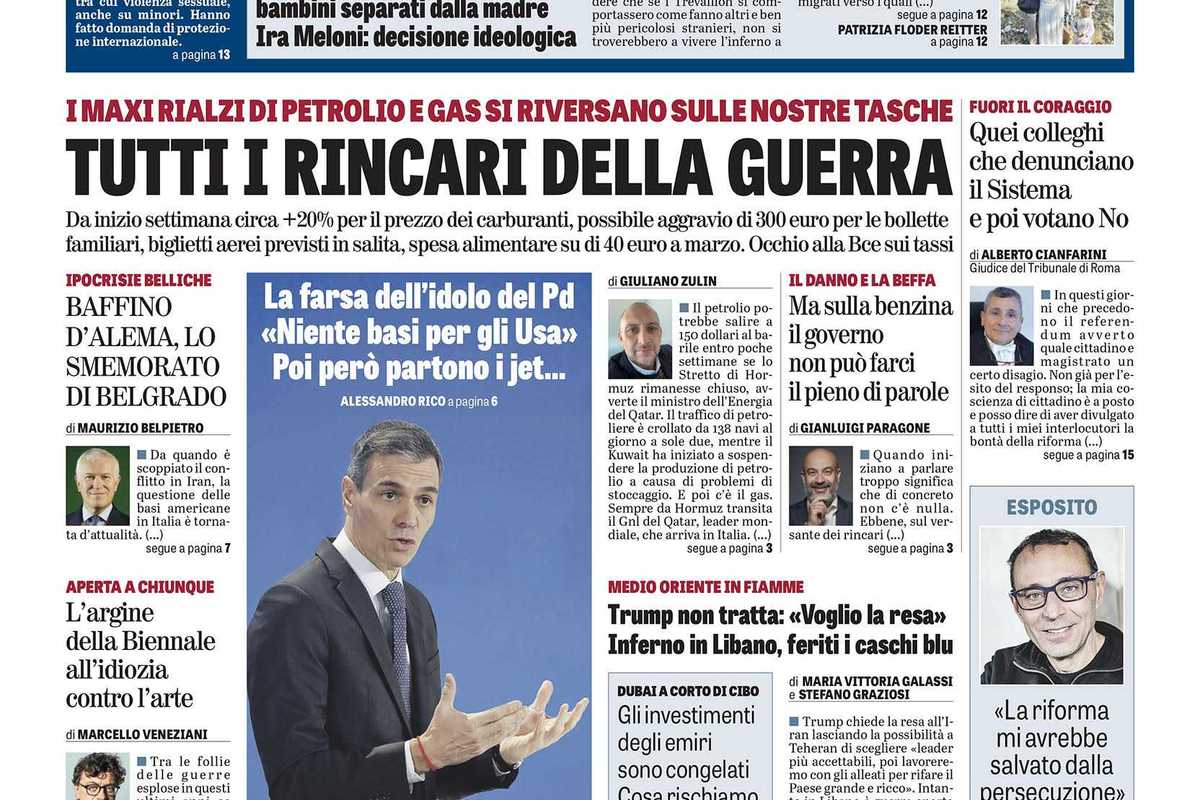 Oggi in edicola