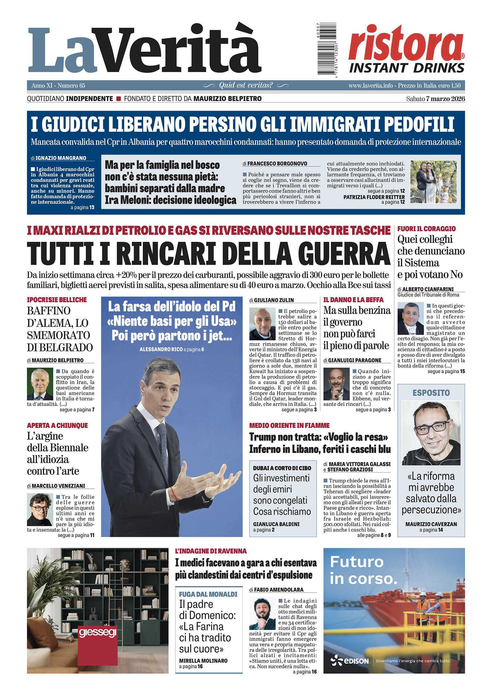 Oggi in edicola