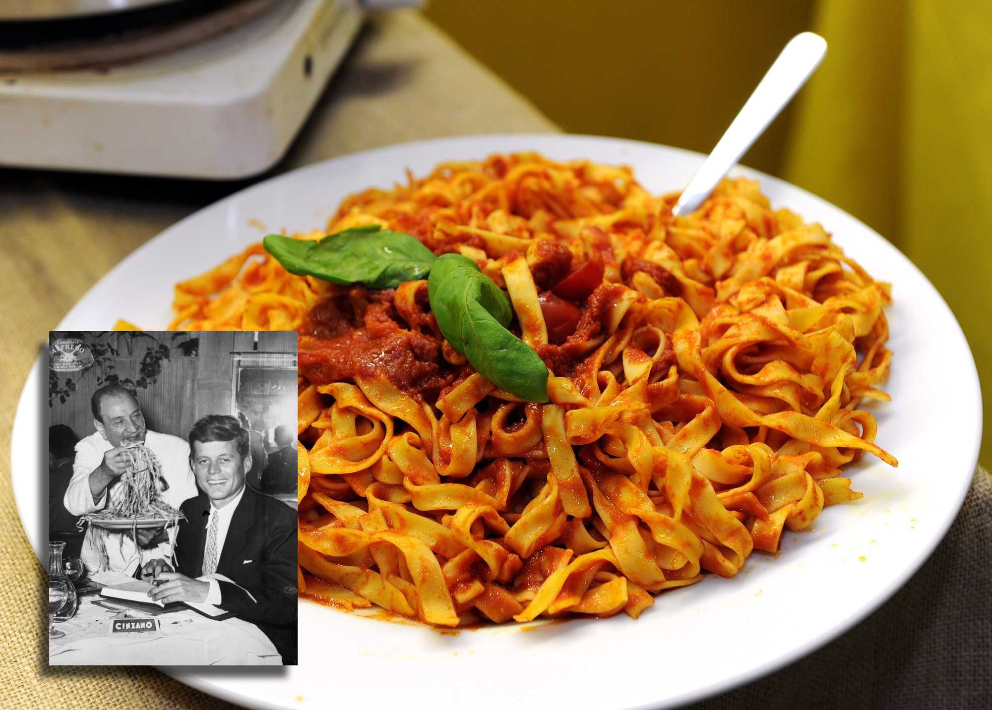 Pure Kennedy si piegò alle fettuccine, mito nato nel Rinascimento
