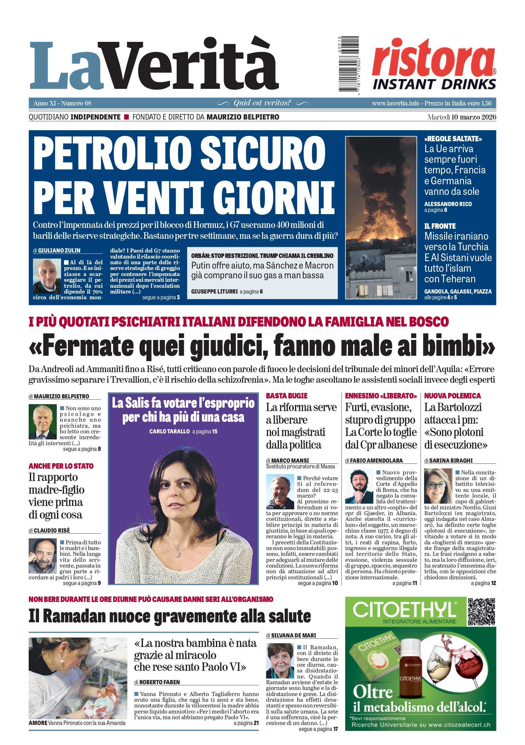 Oggi in edicola