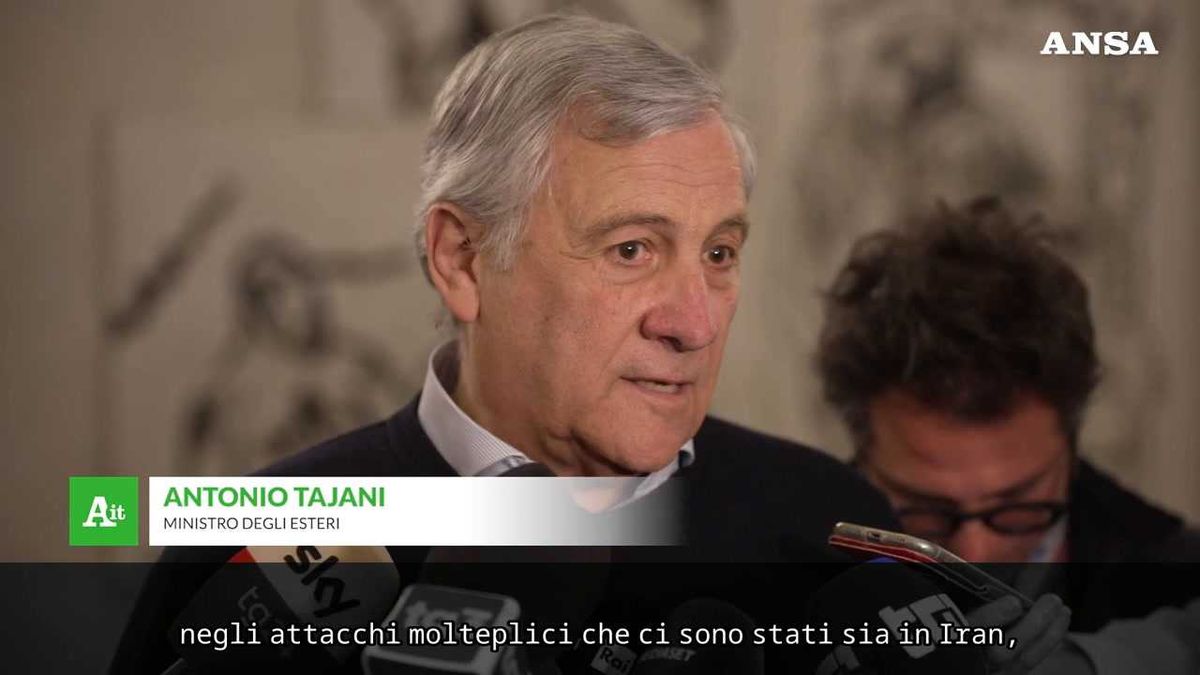 Tajani: «Nessun italiano coinvolto negli attacchi in Iran e nel Golfo»