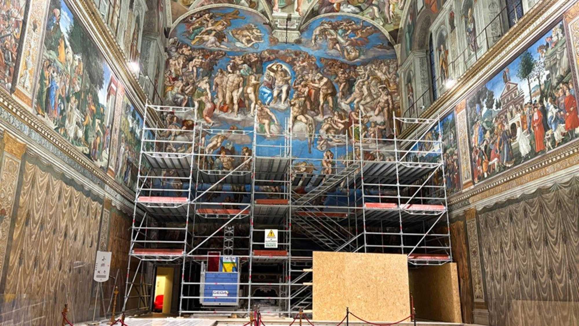 Cappella Sistina: inizia il restauro del Giudizio Universale