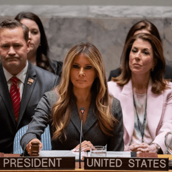 At United Nations, Melania Trolls The World Her Husband Set On Fire