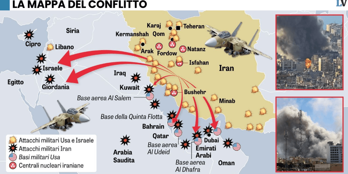 Il fronte si allarga al Libano: civili in fuga Il fronte si allarga al Libano: civili in fuga