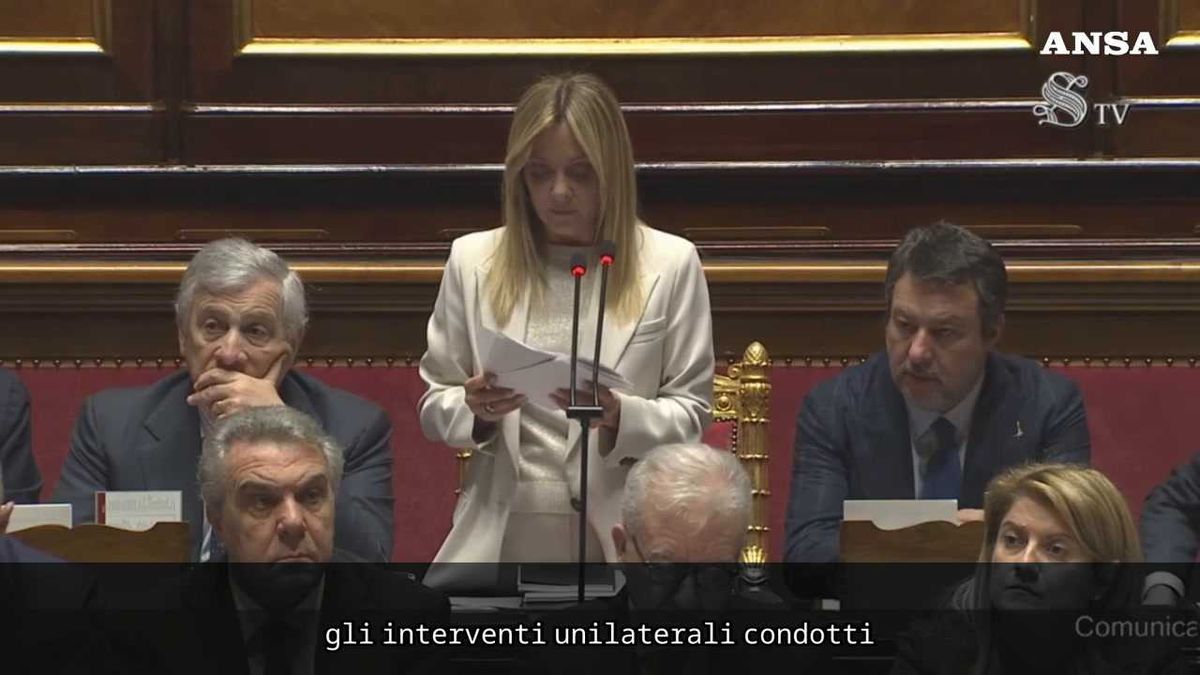 Meloni: «Non siamo in guerra e non ci vogliamo entrare»