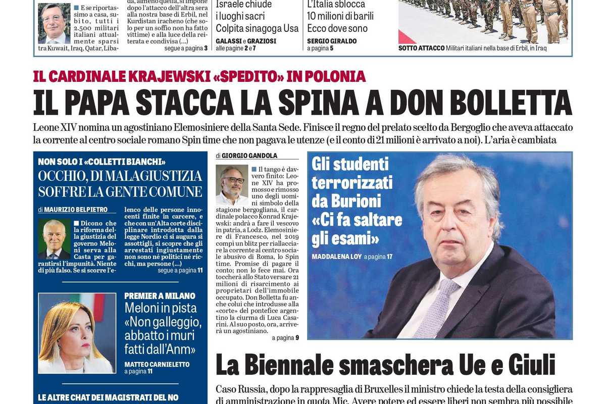 Oggi in edicola