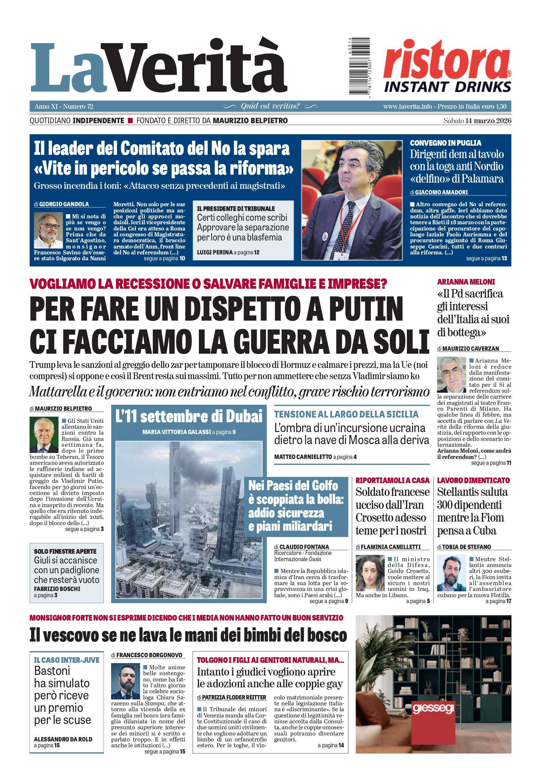 Oggi in edicola