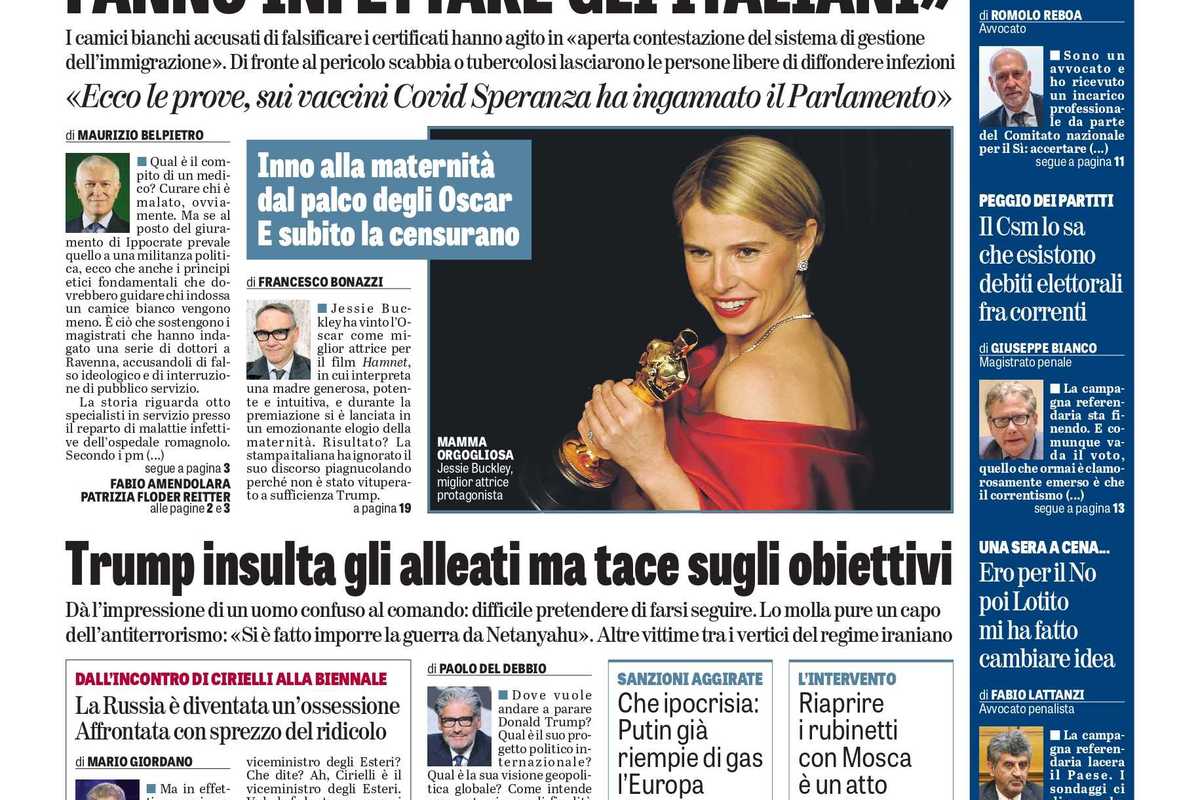 Oggi in edicola
