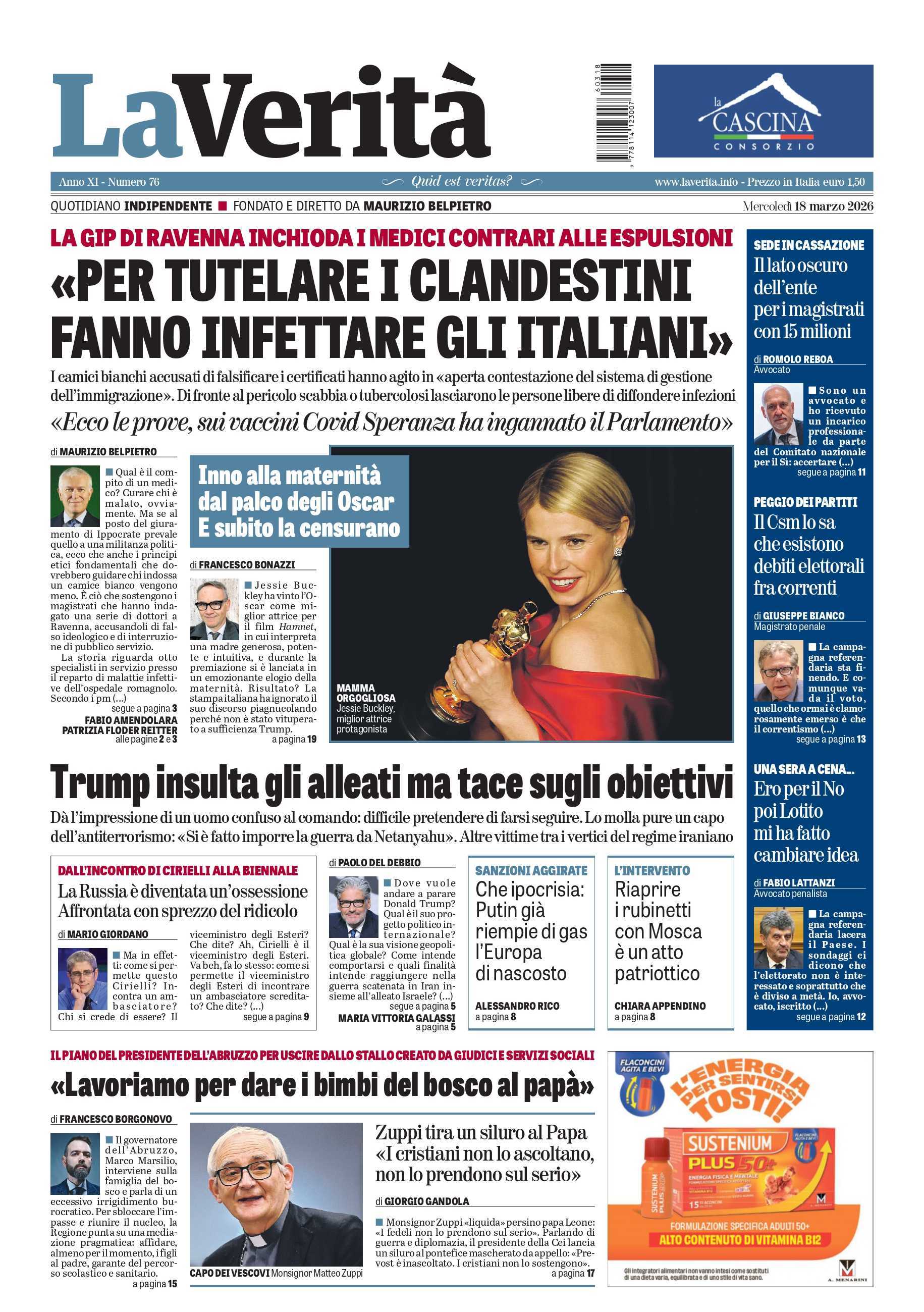 Oggi in edicola