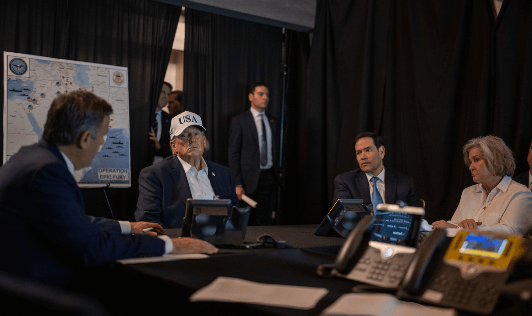 Trump Rubio Wiles at Mar-a-Lago