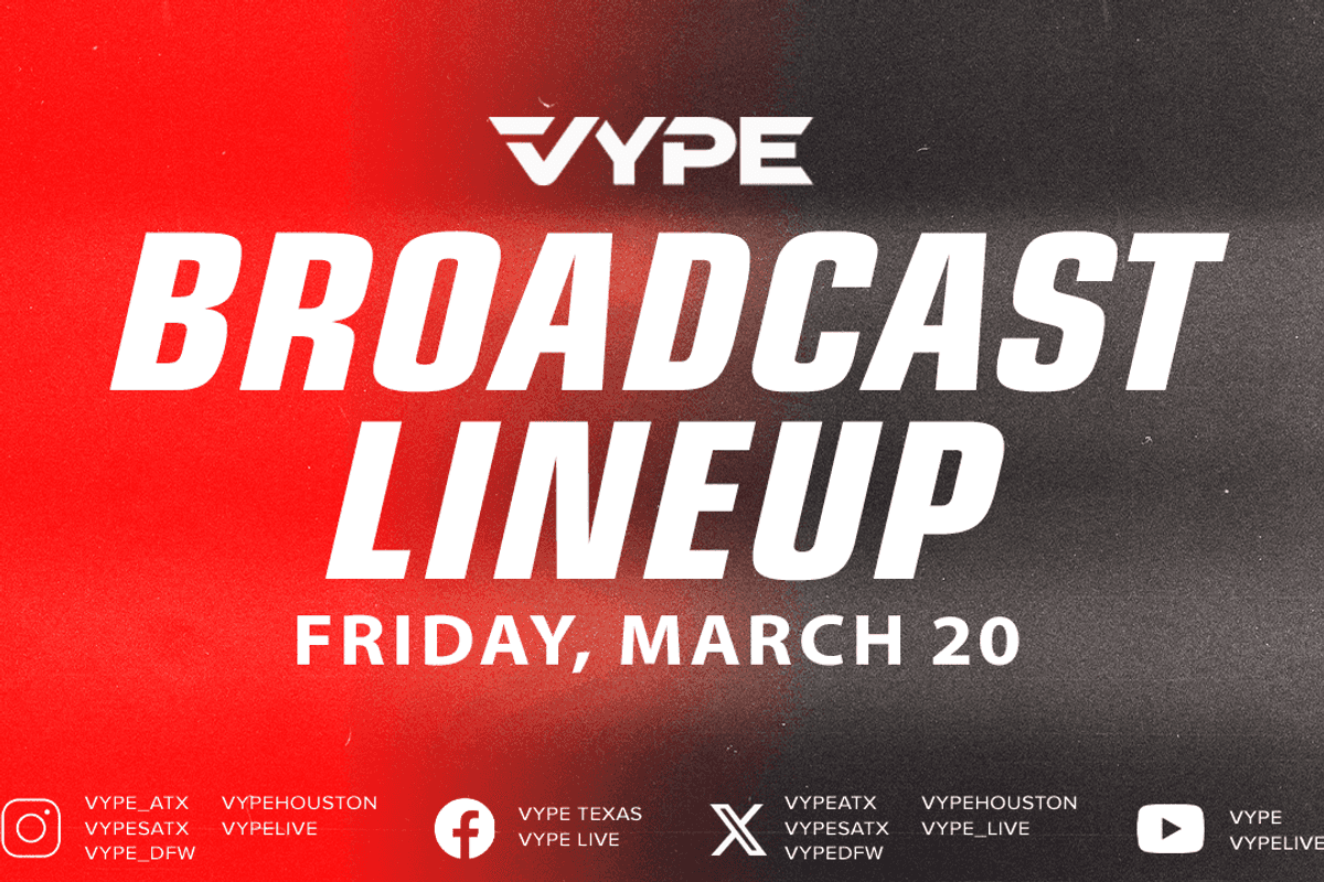 VYPE Live Lineup - Friday 3/20/26