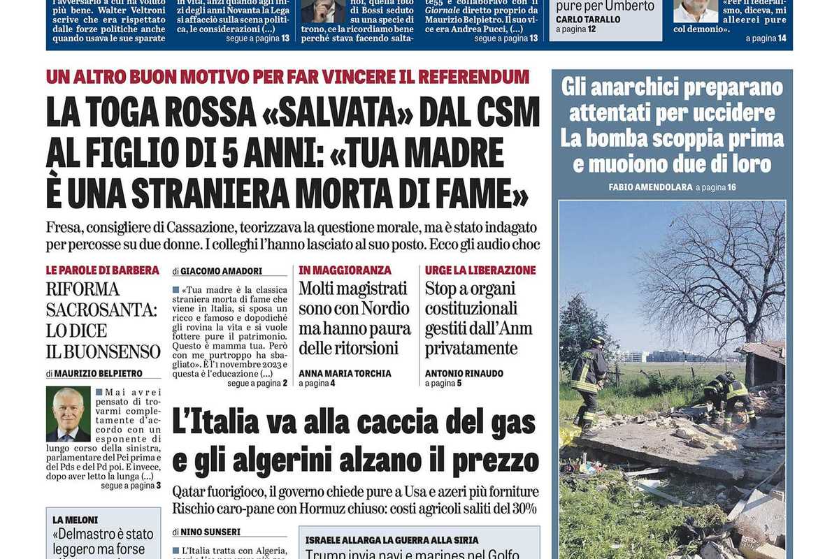 Oggi in edicola