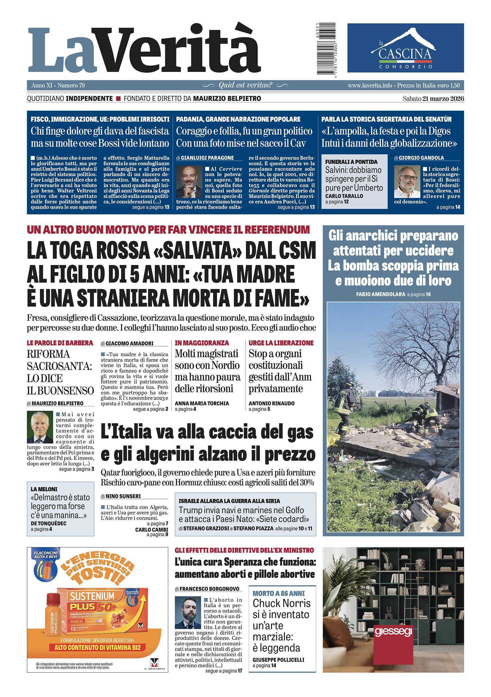 Oggi in edicola