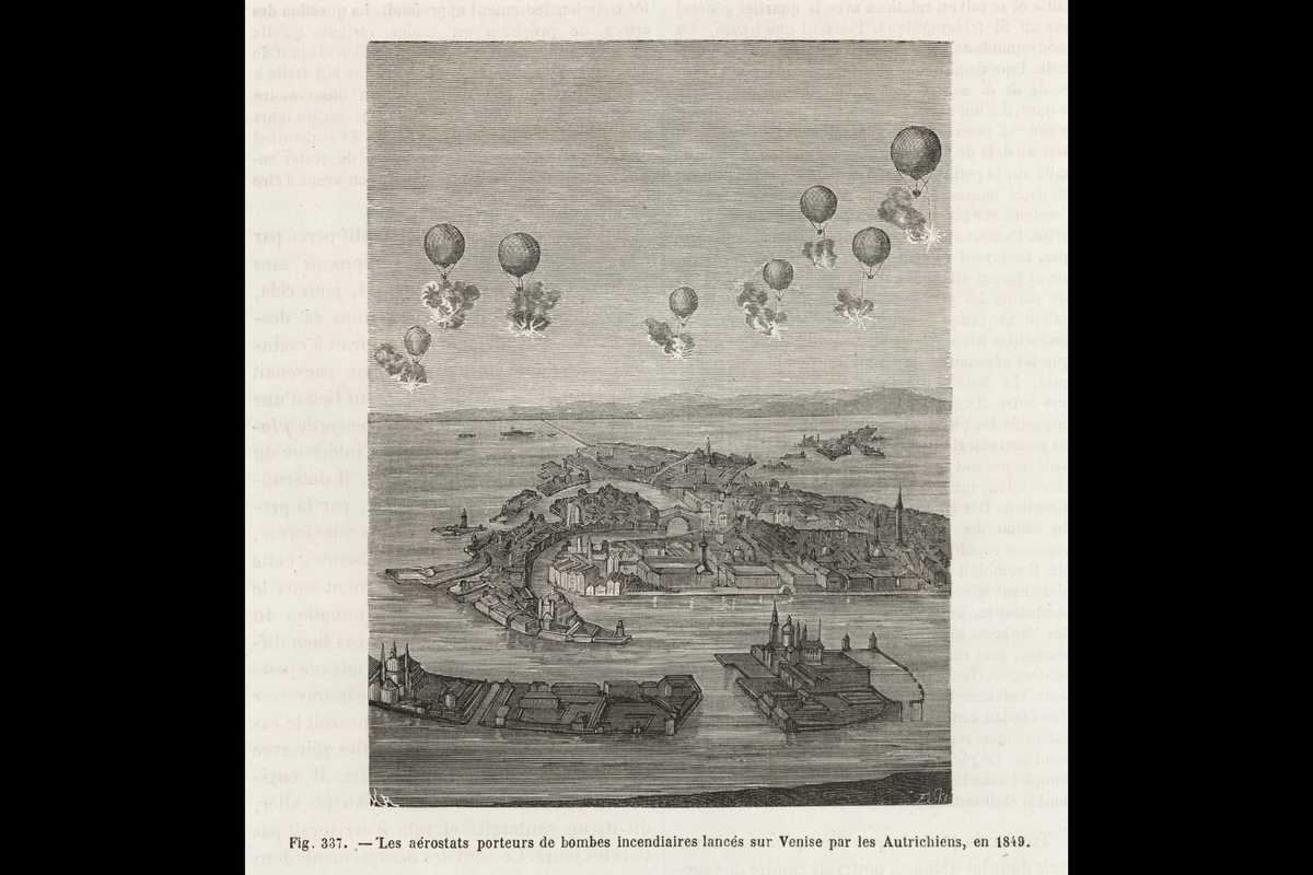 I primi «droni» furono lanciati su Venezia nel 1849