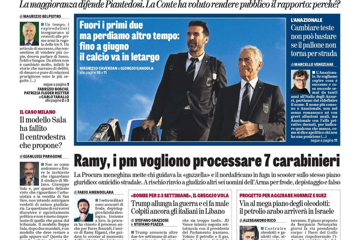 Oggi in edicola