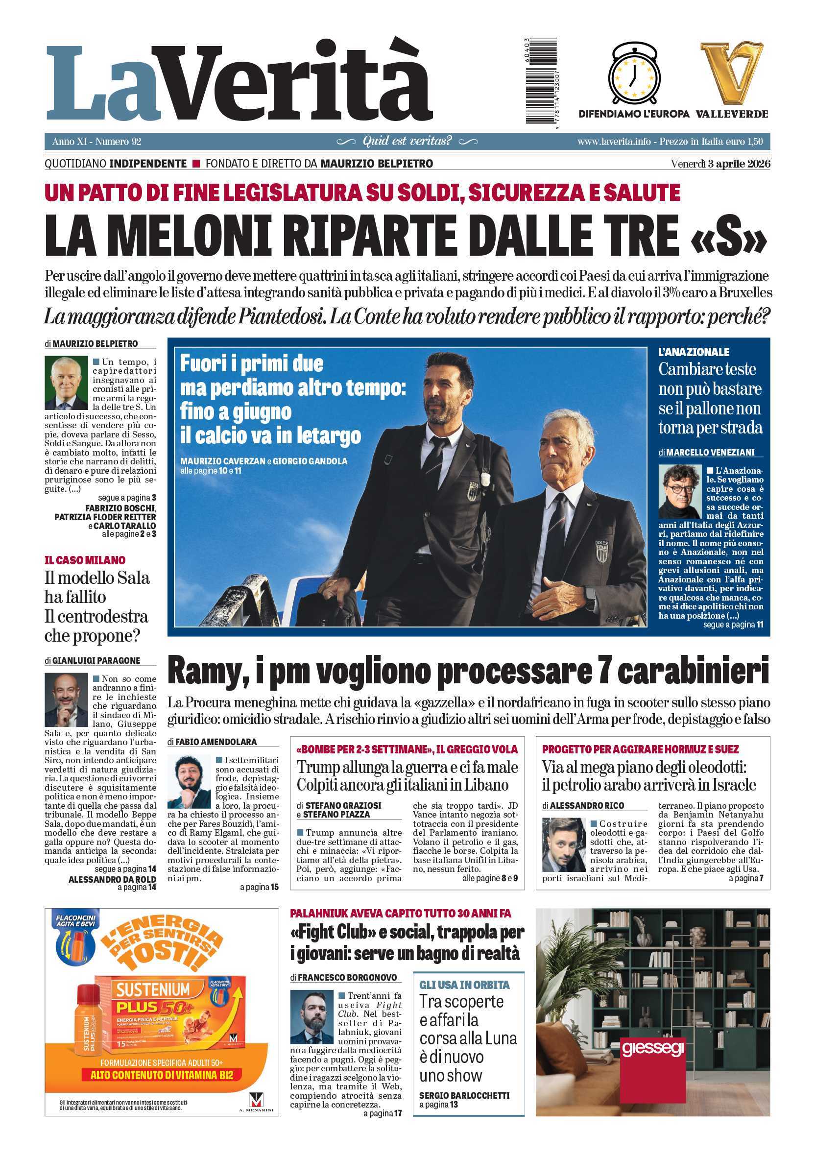Oggi in edicola
