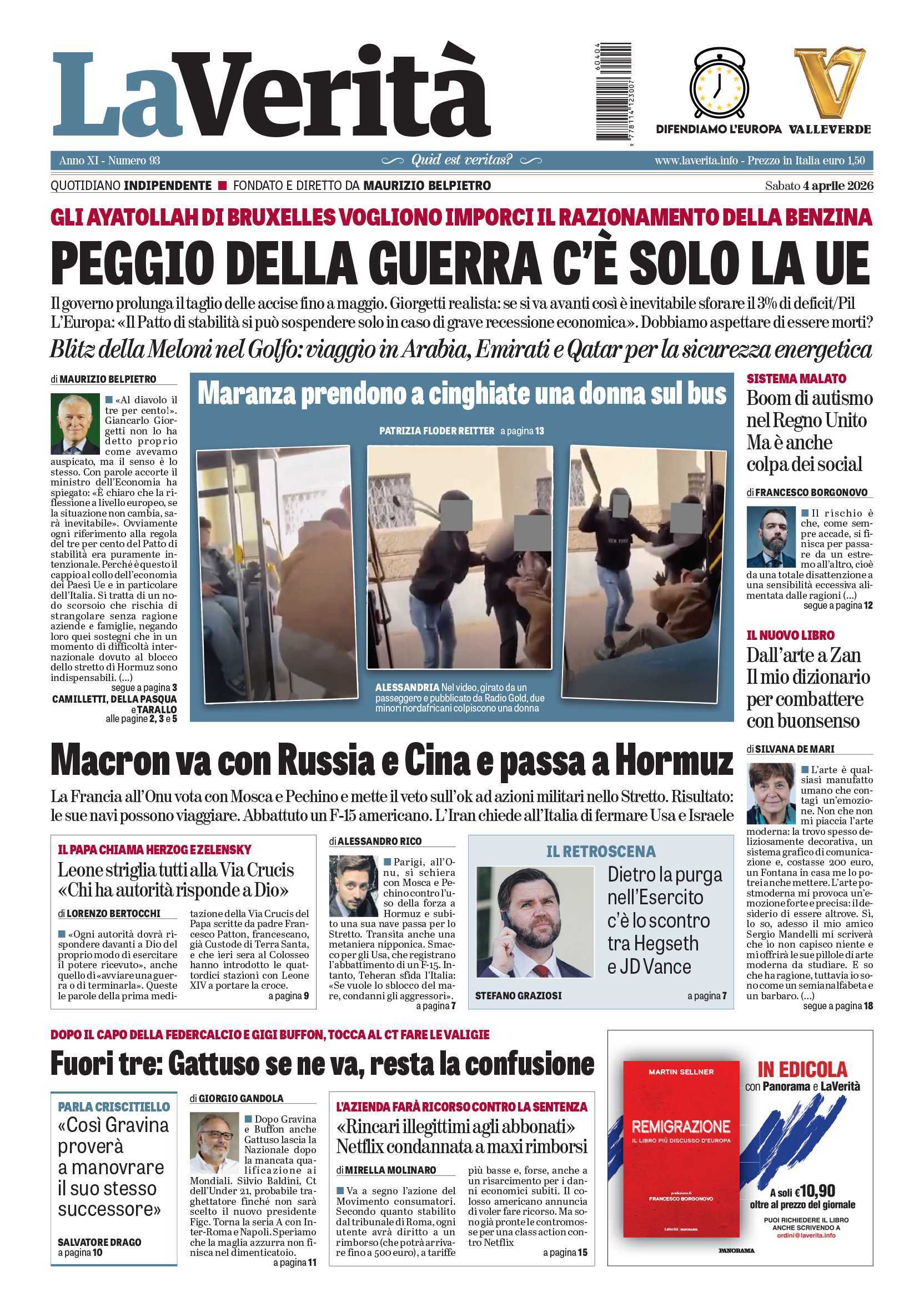 Oggi in edicola