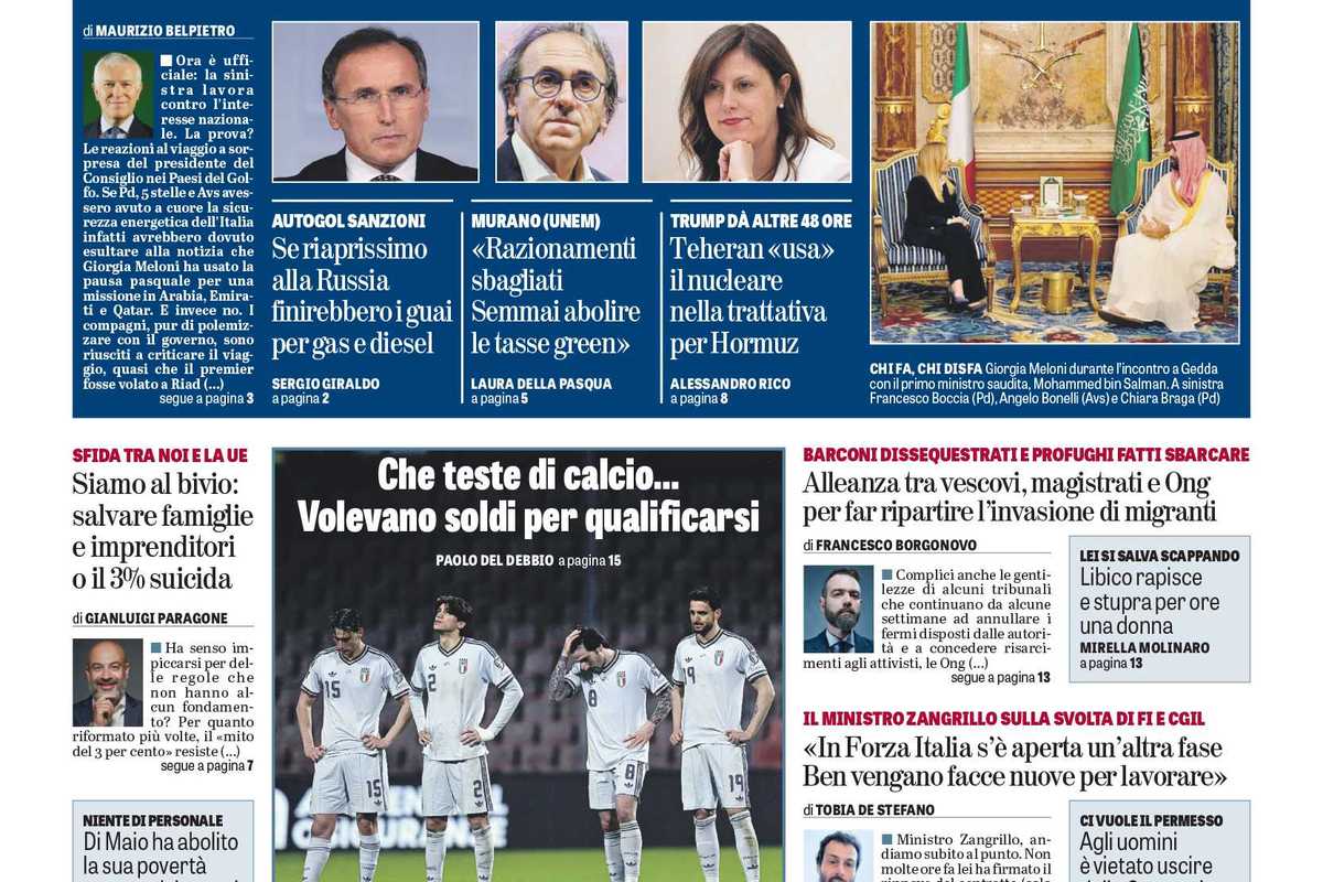Oggi in edicola