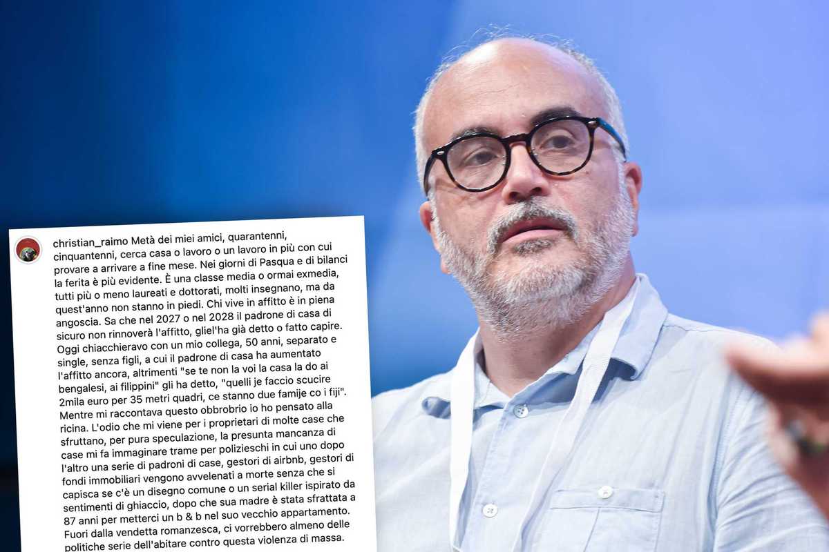 Il compagno Raimo e il caro affitti: «Avvelenare i proprietari di case»
