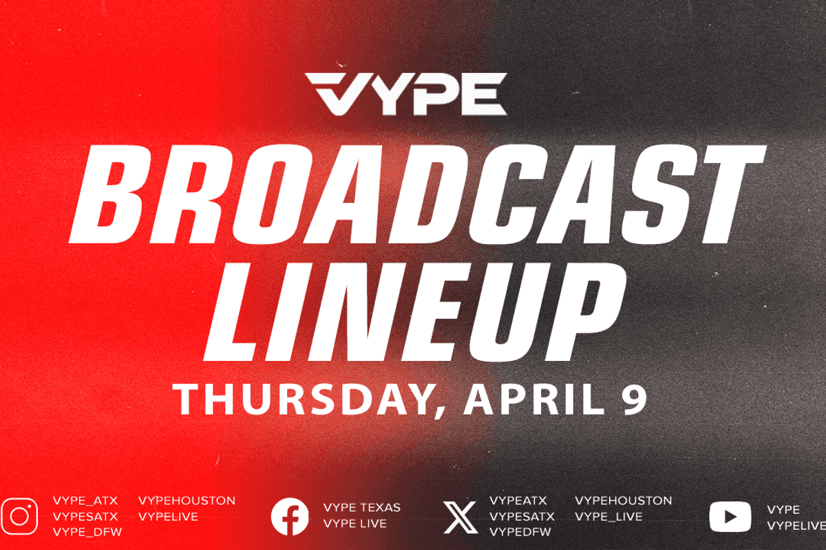 VYPE Live Lineup - Thursday 4/9/26