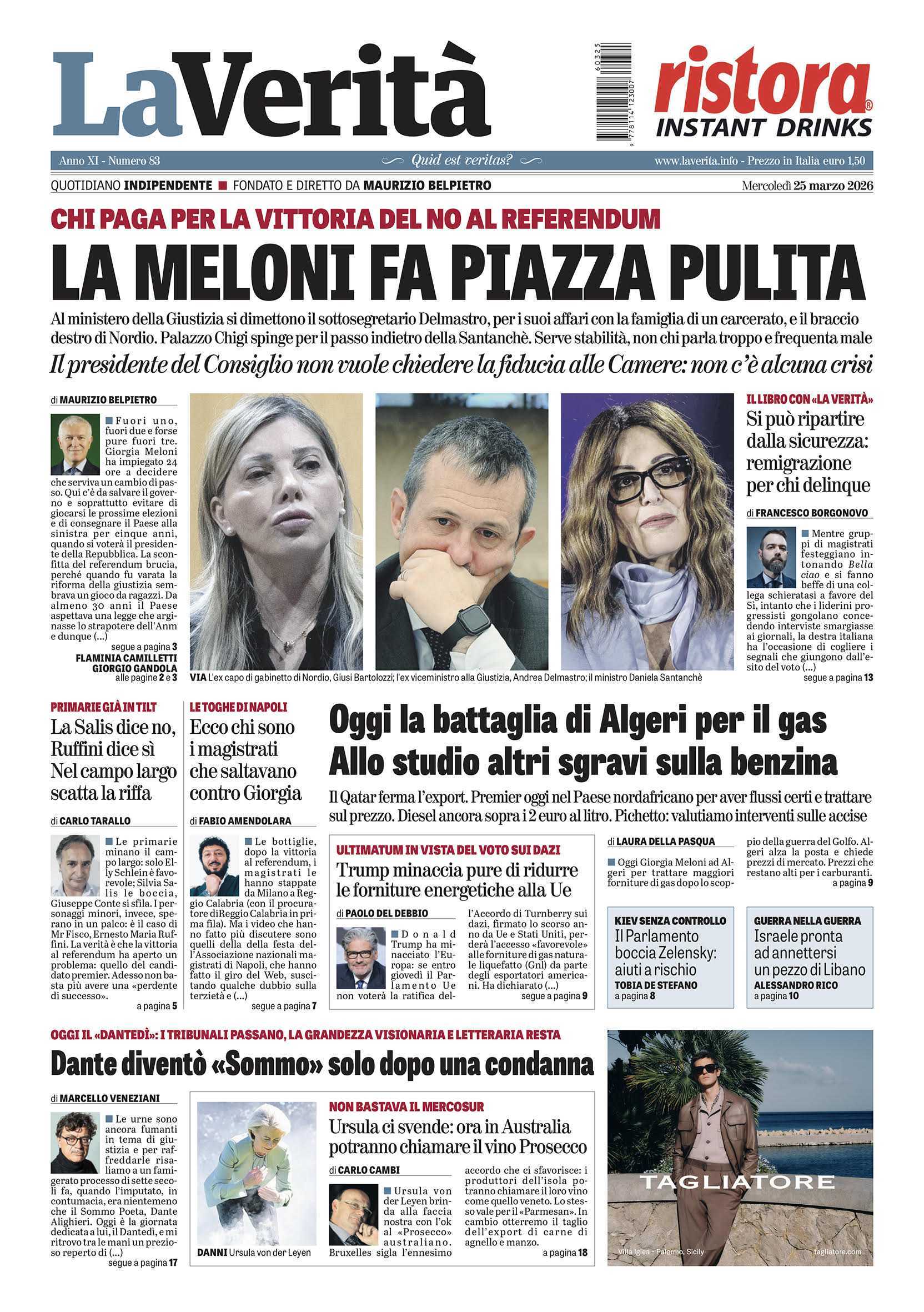 Oggi in edicola