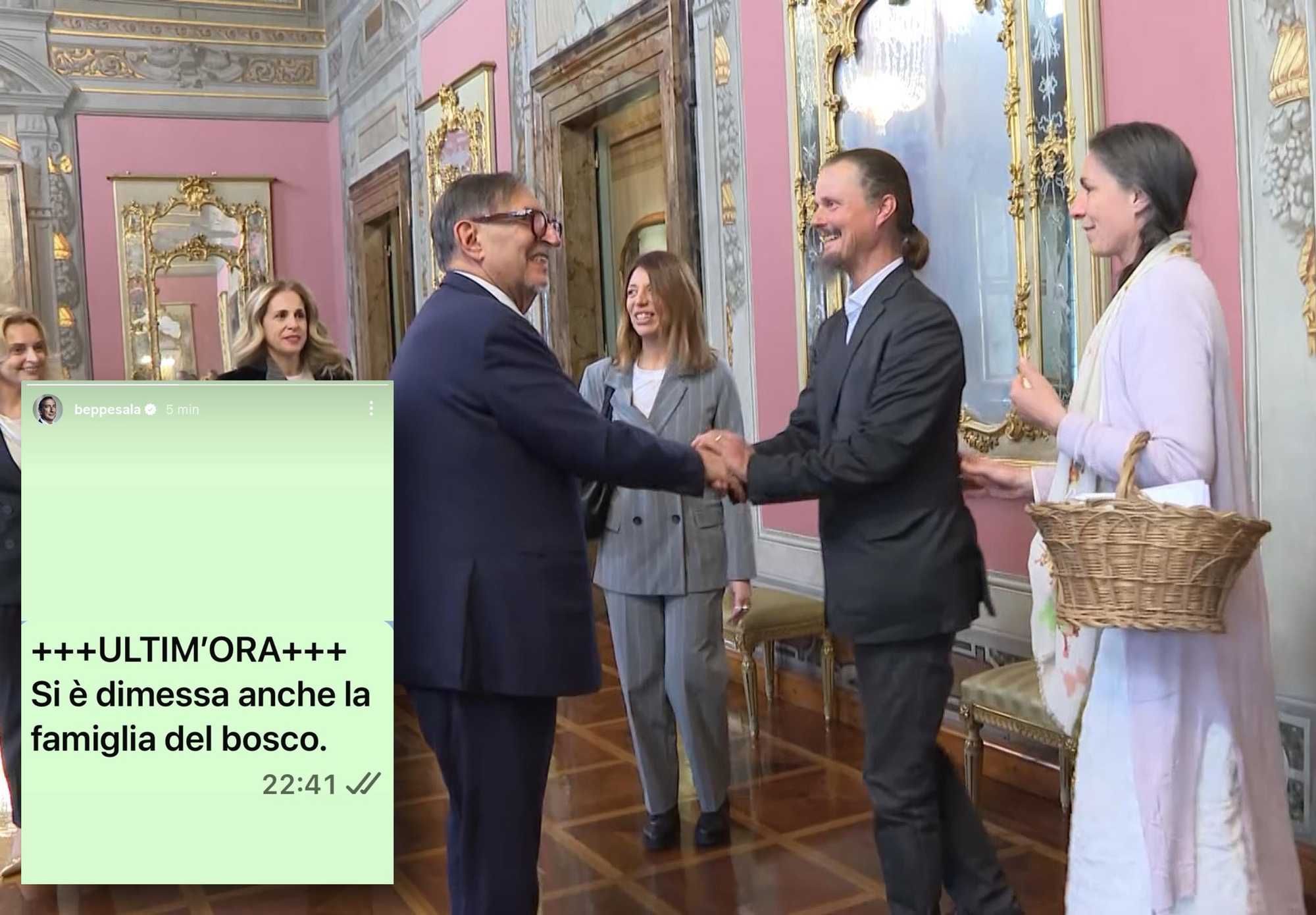 La famiglia del bosco è rovinata e Sala   la prende in giro sul Web