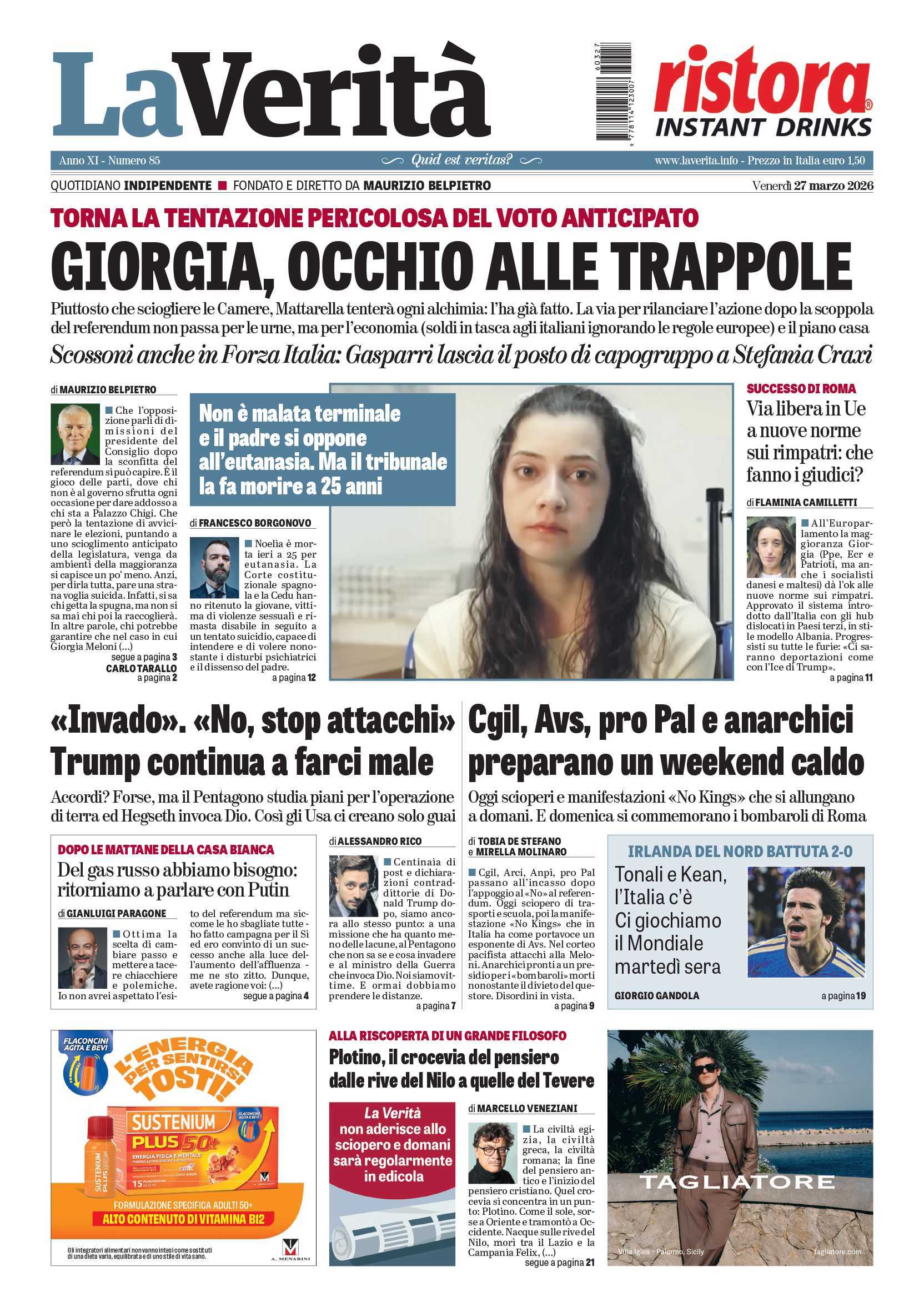 Oggi in edicola