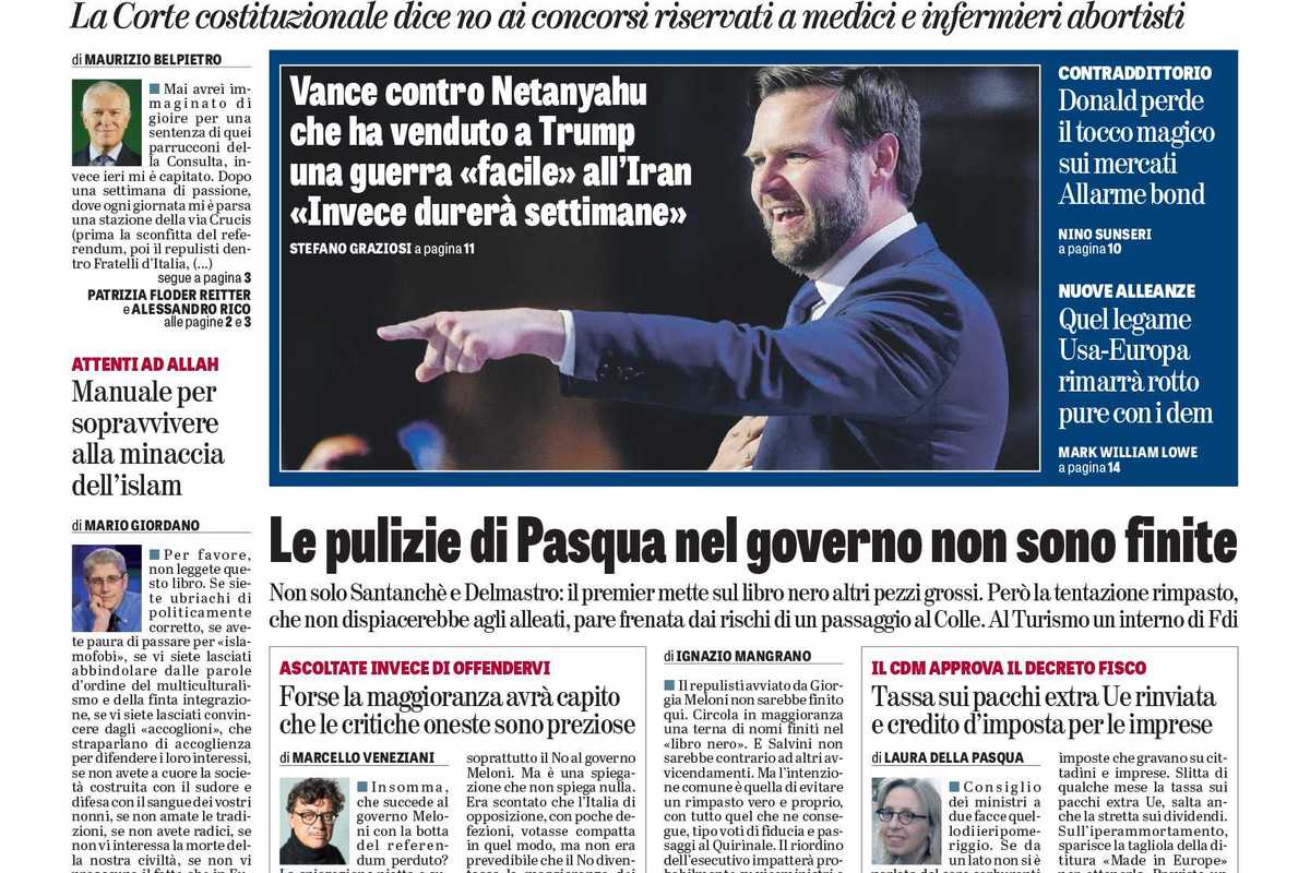 Oggi in edicola