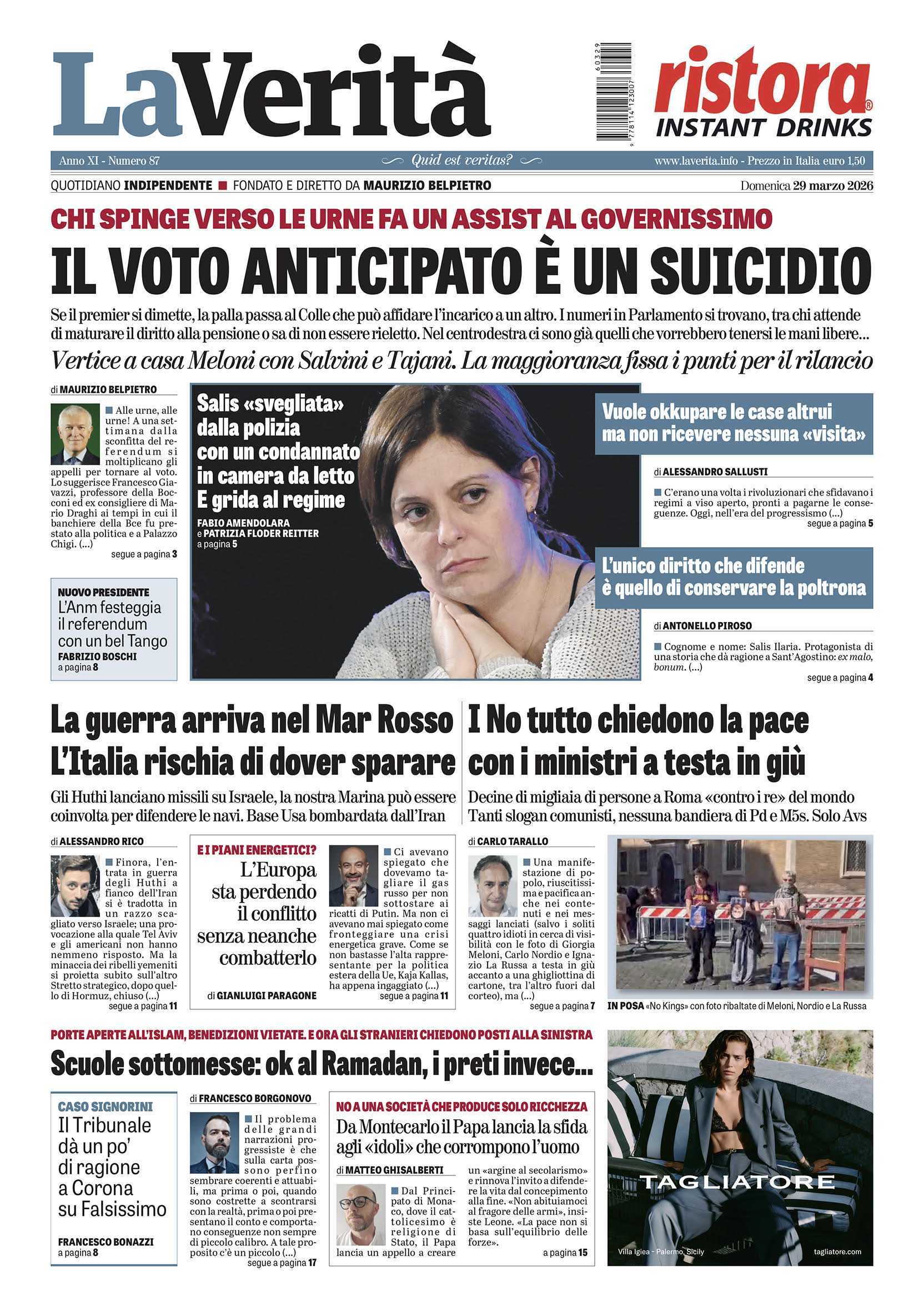 Oggi in edicola