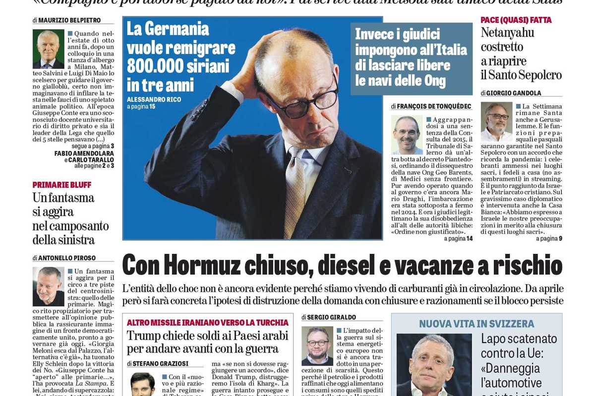 Oggi in edicola