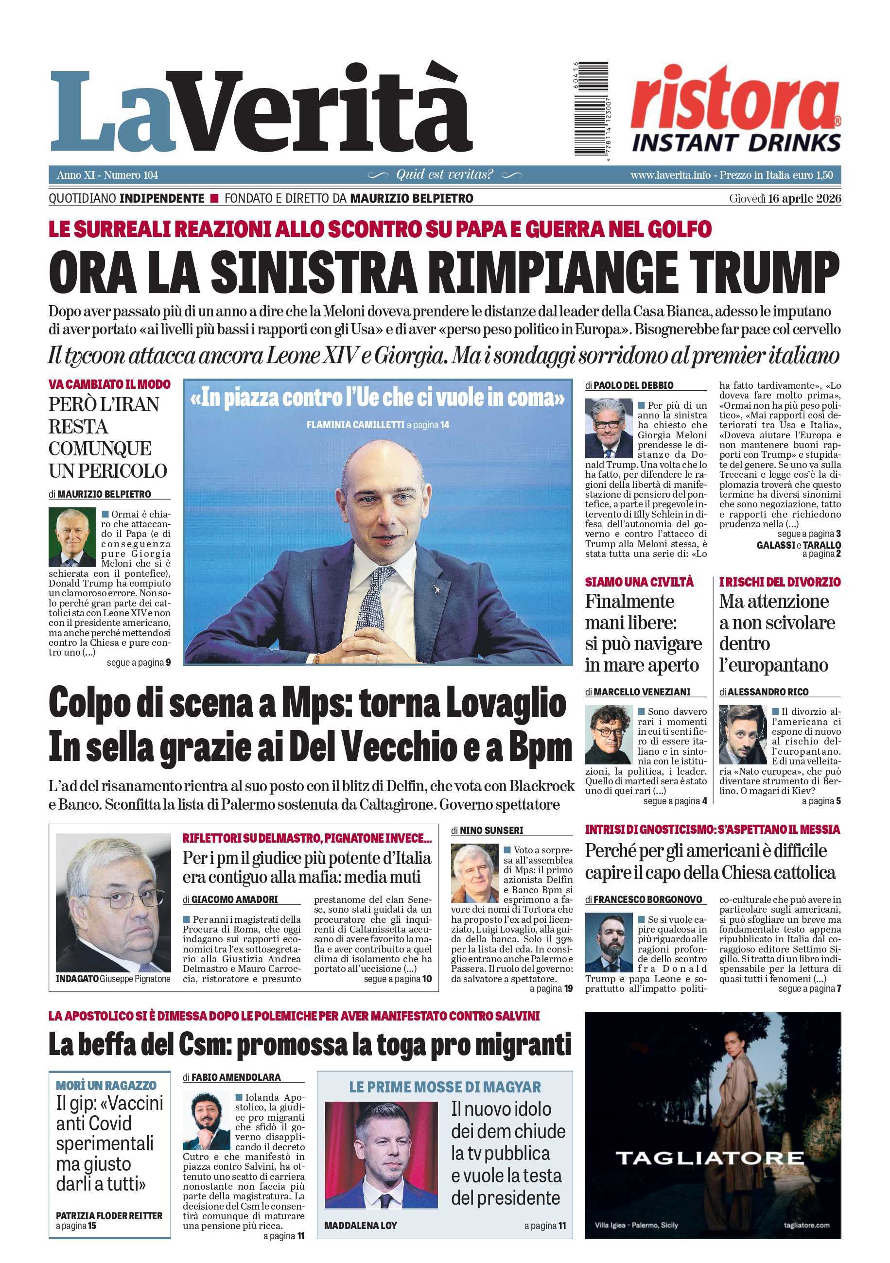 Oggi in edicola