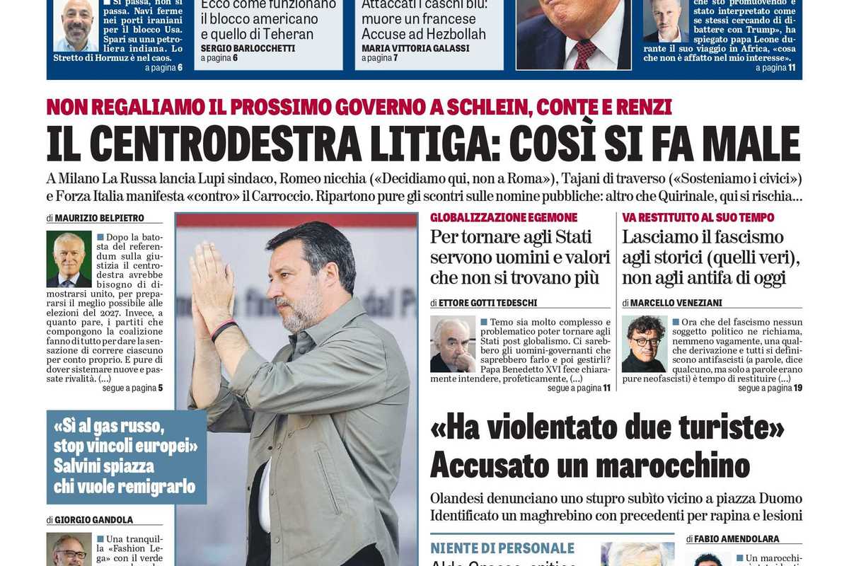 Oggi in edicola