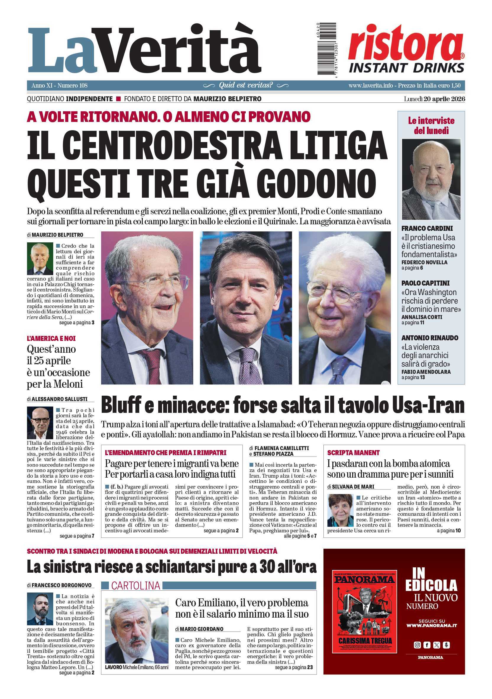Oggi in edicola